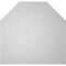 Ekena Millwork Octagonal Top Surface Mount PVC Gable Vent w/ 3-1/2"W x 1"P Standard Frame, 42"W x 40"H GVPOT42X4001SN - alternate 5